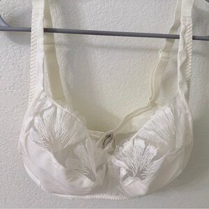 Simone perele- Manille Cream Embroidered Underwire Bra - Women's Intimates